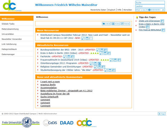 ODC Screenshot Maineditor